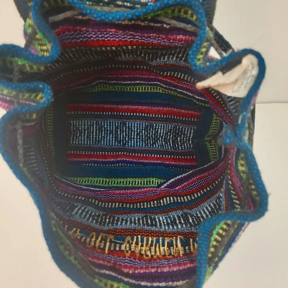 Pinzon Mexican Woven Backpack Playa del Carmen Boho Festival Artisan Travel Bag